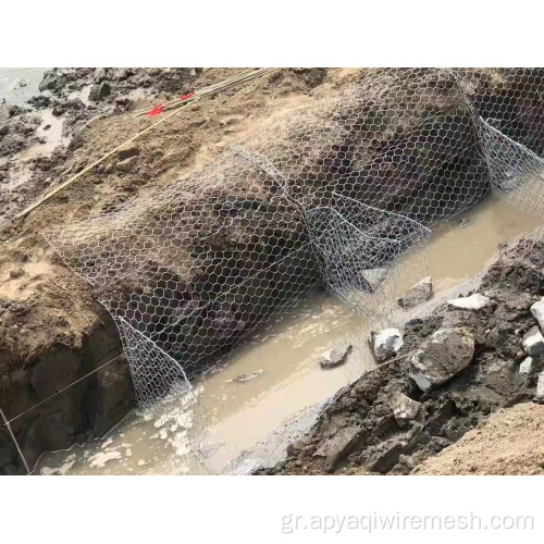 Γαλβανισμένη εξάγωνη τρύπα κλουβιά Gabion